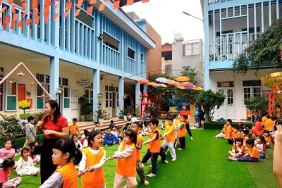 HOẠT ĐỘNG TẬP THỂ “BÉ VỚI TRÒ CHƠI DÂN GIAN” CỦA CÔ và CÁC CHÁU MẦM NON HAI BÀ TRƯNG .