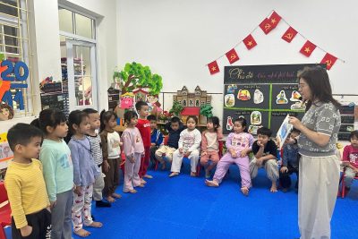 Buổi học TA của các con lớp E5