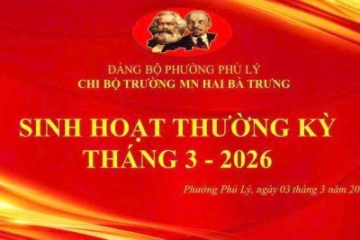 CHI BỘ MẦM NON HAI BÀ TRƯNG đã tổ chức buổi SINH HOẠT THƯỜNG KÌ