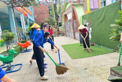 Hưởng ứng không khí thi đua sôi nổi chào mừng ngày thành lập Đoàn TNCS HCM (26/3)